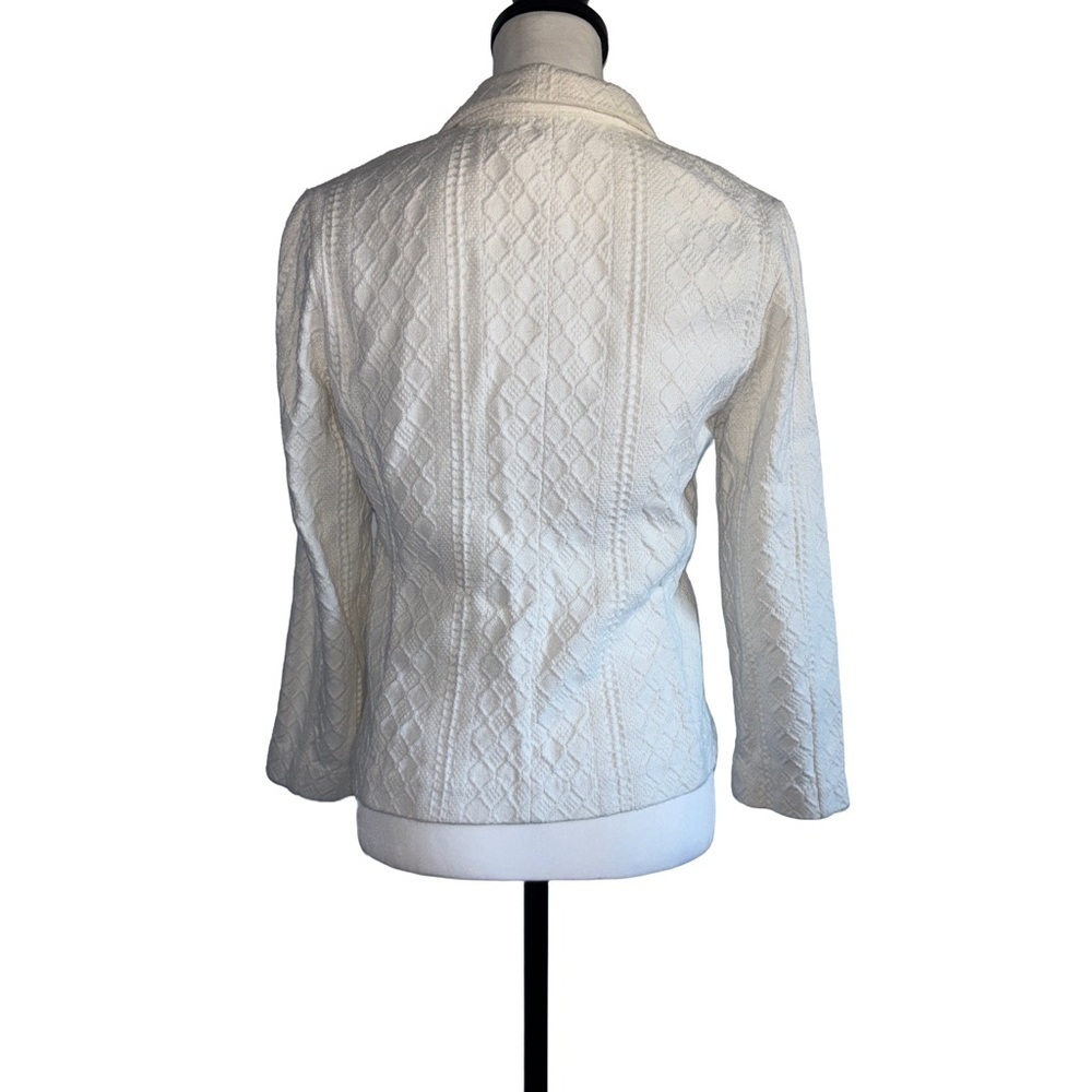 Lucky Brand White Quilted Blazer. Small - Picture 2 of 7